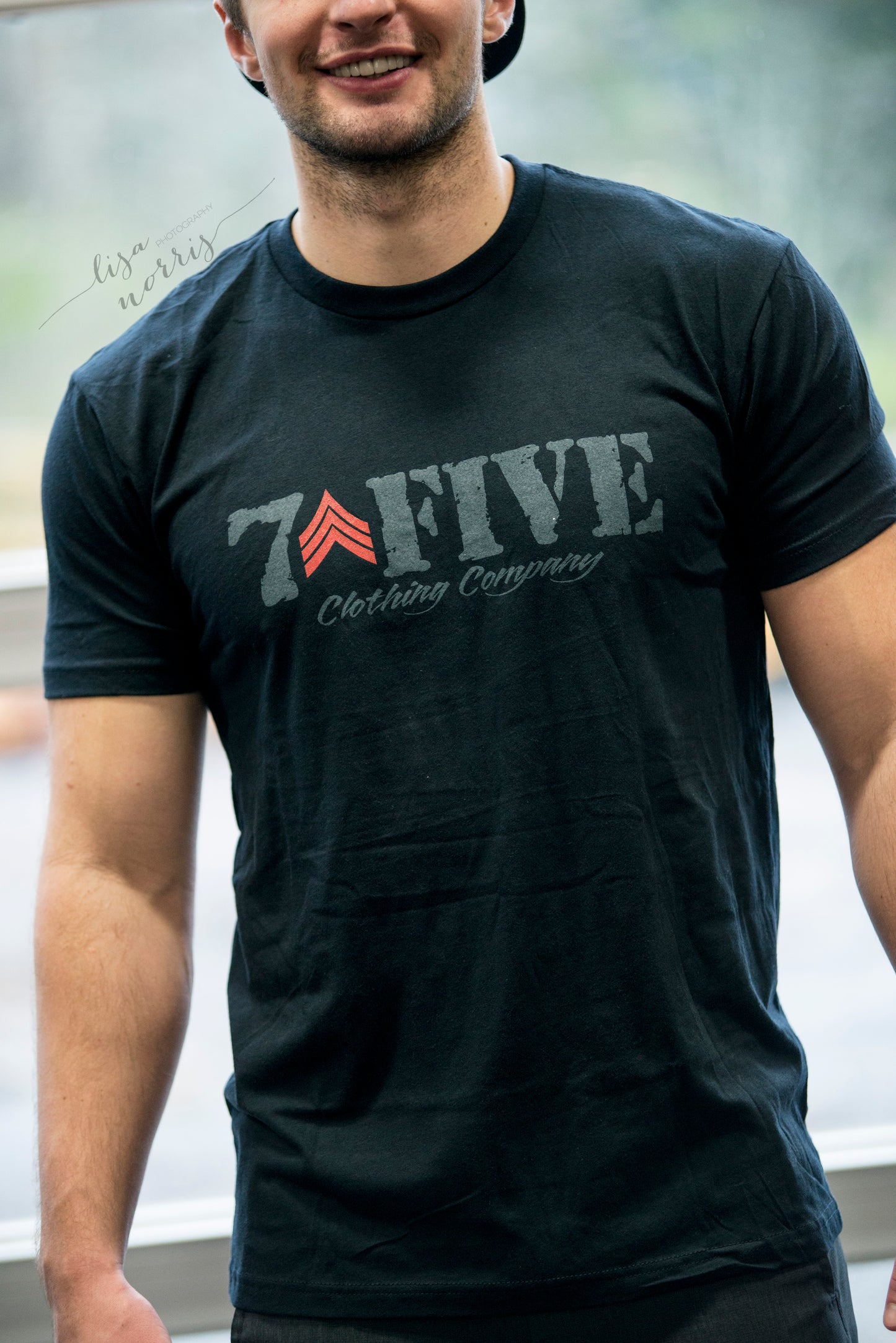 7Five Logo Tee - Black - 7Five Clothing Co.