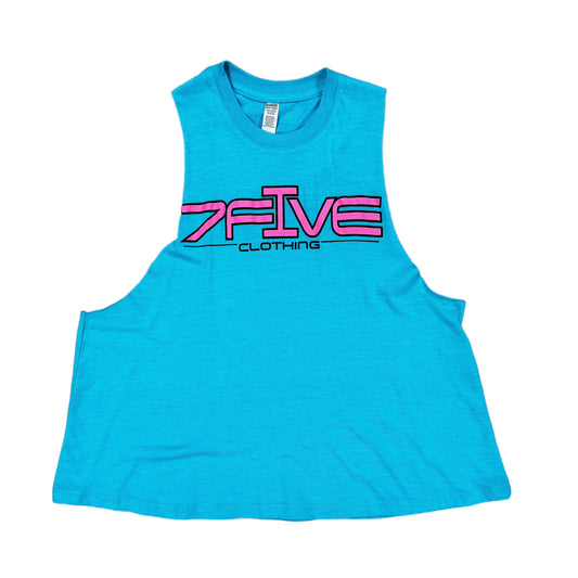 7Five Chevelle Crop - Teal - 7Five Clothing Co.