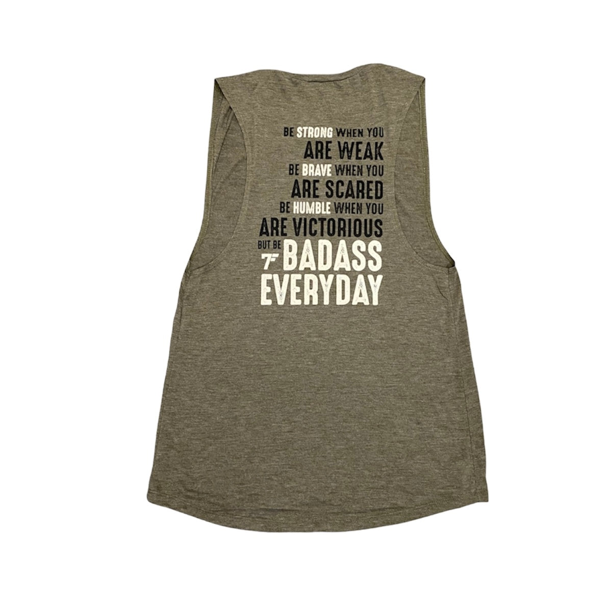 Badass Everyday Women’s Tank - Military Green - 7Five Clothing Co.