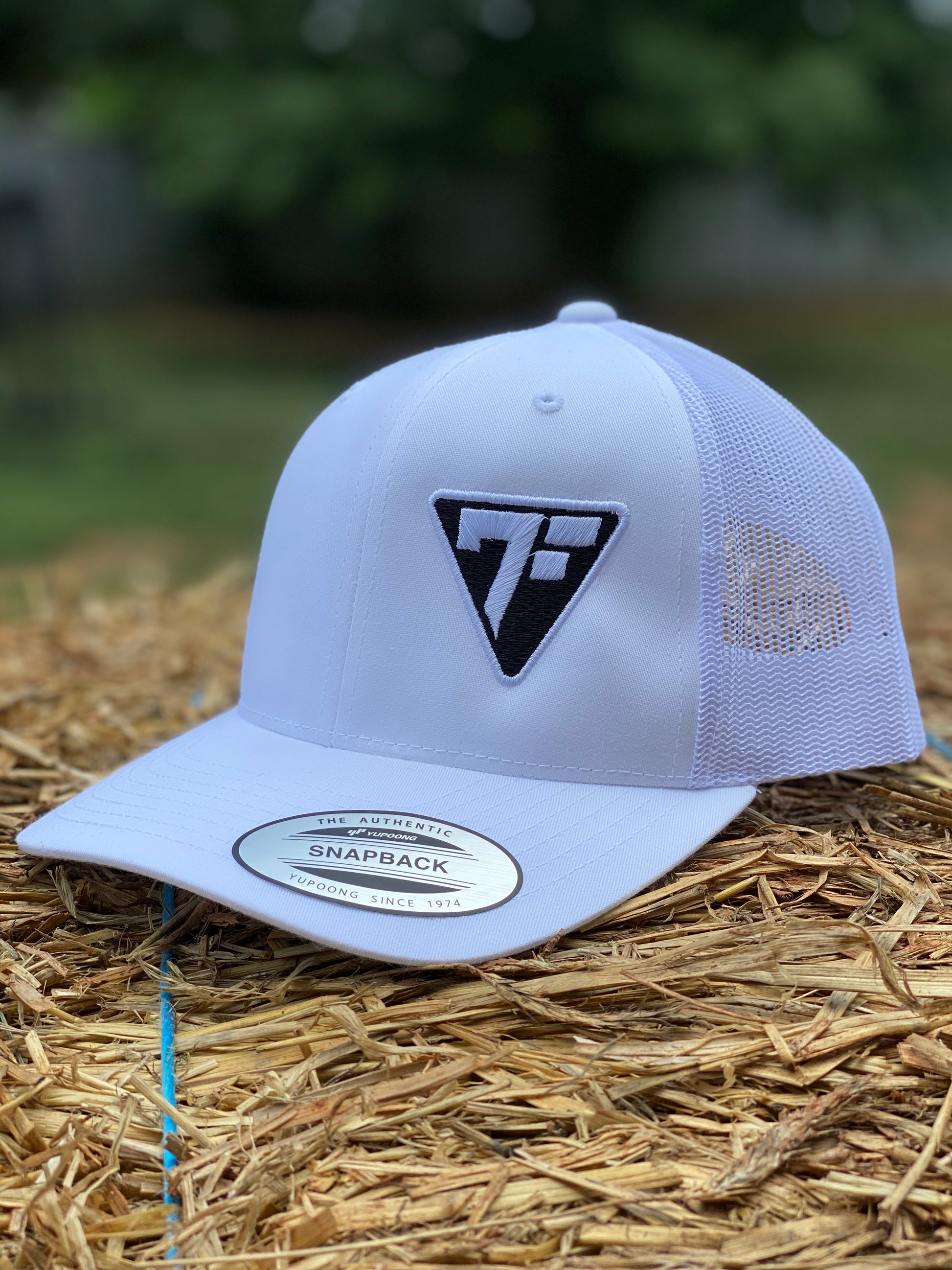 7F Triangle Shield - White - 7Five Clothing Co.
